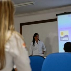 Estudante mostrou os benefícios da drenagem linfática